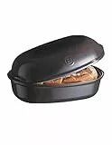 Emile Henry EH799501 Brot, Handarbeit, Keramik, Kohleschwarz, 5 Liter