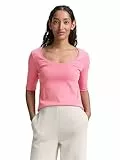TOM TAILOR Langarmshirt mit Knopf-Details, Bright Rose, S