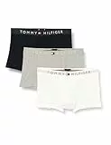 Tommy Hilfiger Herren Boxershorts Trunks Unterwäsche, Mehrfarbig (Grey Htr/White/Desert Sky), L