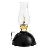 PORFOYO Petroleumlampe, Öllampe aus Glas mit Regulierbare Flame, Öllampe Laterne, Sturmlaterne Petroleum, Vintage Kerosin Lampe, Laternenkammer Öllampes für Indoor, Haus, Garten, Camping