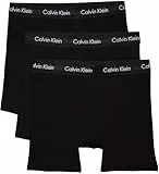 Calvin Klein Herren 3er Pack Boxershorts Briefs Boxer Brief Stretch, Schwarz (Black W Black Wb), L