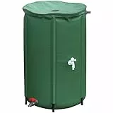 Meister Regentonne faltbar - 250 Liter - 88 x Ø 60 cm - Kunststoff - grün / Regenfass / Regentonnenbehältnis / Wasserspeicher / 9968100