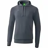 Erima Herren Basic Kapuzen Pullover (2072102), Slate Grey, XXL