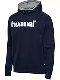 HUMMEL MÄNNLICH HMLGO Cotton Logo Hoodie Kapuzenpullover, Marine, S