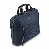 Hama Laptoptasche für 15,6-16,2 Zoll (leichte Businesstasche als Umhängetasche oder Tragetasche, Notebooktasche mit zwei Vordertaschen und Organizer, Innenfach, Tabletfach, gepolstert) dunkelblau