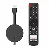 freenet TV Hybrid TV Stick, DVB-C/T2 & Streaming, 3 Monate freenet TV, Android TV 12, WLAN HDMI Streaming Stick mit Chromecast, 4K UHD