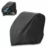 Zamboo Abdeckung für Fahrradanhänger | Universal Faltgarage für Anhänger (kompatibel mit Thule, Croozer, Qeridoo, Tiggo UVM.) | wasserdichte Plane mit Tasche und Öffnung für Fahrrad-Schloss - Schwarz