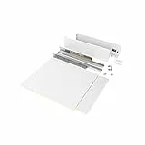 Emuca - Schubladen-Kit für Küche oder bad mit Brettern enthalten und Vollauszugführungen mit sanftes Schließen, 178 mm Höhe für 600 mm Modul und 500 mm Tiefe, Weiß.