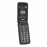 Gigaset GL595 Flip-Mobiltelefon – einfache Bedienung für Senioren, große Tasten & SOS-Notruftaste – Staub- & spritzwassergeschützt IP44 Schutzklasse–ohne Vertrag–2,8 Zoll TFT-Farbdisplay, Black