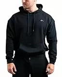 ATHLETIC AESTHETICS Essential Oversize Hoodie (Black) L - Oversize Kapuzen Pullover für Herren, Langarm Hoody, Kapuzenpullover für Sport, Fitness, Gym und Freizeit, Pulli Bequem und Sportlich