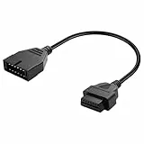 CERRXIAN 1.3FT OBD1 zu OBD2 GM-Adapter, OBD 1 Code-Leser-Scanner-Kabel, OBD1 12 Pin zu OBD2 OBD II 16 Pin-Diagnose-Tool für GM-Diagnose-Tool-Adapter-Kabel OBD1 Diagnosemodus