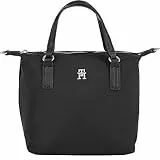 Tommy Hilfiger Damen Tote Bag Tasche Poppy Small Klein, Schwarz (Black), Einheitsgröße