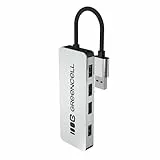 Green Cell 4-Port USB 3.0 Hub Verteiler 5Gbps, Mehrfachstecker, USB Splitter für Dell, MacBook, iMac, Surface, Thinkpad, Mobile HDD, USB Stick, Desktop PC und mehr (15cm)