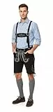 TR Martha Premium Lederhose für Herren (50, Schwarz)