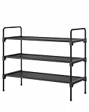 Kitsure Schuhregal für Schrank, stabile Schuhablage für den Eingangsbereich, platzsparendes kleines Schuhschrank Schmal und Schuhschrank, 67,7 x 29,9 x 57,4 cm, schwarz