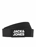 JACK & JONES Gürtel Jacbirk Woven Belt Gürtel, Schwarz, 95