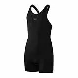 Speedo Mädchen Endurance+ Legsuit Badeanzug, Schwarz, 13-14 Jahre EU
