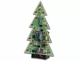 Whadda Lötbausatz, DIY, LED-Weihnachtsbaum, gemütliche Weihnachtsstimmung, 16 blinkende Lichter