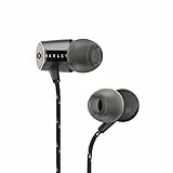 House of Marley Uplift 2.0 - Geräuschisolierende In-Ear Kopfhörer, 9mm Treiber, Mikrofon, 1-Knopf Steuerung, nachhaltige Materialien, verschiedene Ohrstöpselgrößen - Signature Black