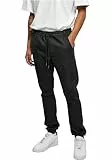 Urban Classics Herren Hose Knitted Denim Jogpants realblack Washed L