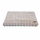 BingoPaw Hundebett Grosse Hunde waschbar: XL Hundekissen flauschig Plüsch Hundematte für große mittelgroße Hunde, Hundematratze wasserdicht abnehmbar rutschfest, Beige, 105x70x12 cm