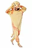 Loiahoer Unisex Erwachsene Triceratops Onesie Kostüm Pyjama Tie-dye Dinosaurier Drache Halloween Cosplay Kostüm Neuheit Tier Weihnachten Schlafanzug Pyjama Set für Familie & Paare,Gelb,L