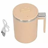 Qcwwy Selbstrührender Becher, 350 Ml, USB Wiederaufladbar, Tragbar, Selbstrührender Kaffeebecher, Automatischer Magnetischer Getränkerührer, Automatischer Mixerbecher Zum Rühren von