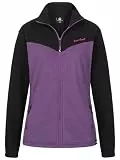 Rock Creek Damen Fleecejacke warm Übergangsjacke Windbreaker Fleece Jacken Outdoorjacke Stehkragen Damenjacke Teddyfleece Sweatjacke Pullover D-501 Violett M