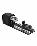 OMTech Laser Rotary Rotationsachse Laser-Rotationswalze KP58 für 50W 60W 80W 100W 130W CO2-Lasergraviermaschine Rotation Axis mit 3-Backenfutter 2-Phasen-Schrittmotor