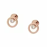Skagen Damen Edelstahlohrringe ELLEN mit Pfostenverschluss, 7,4 mm x 7,4 mm x 2,5 mm