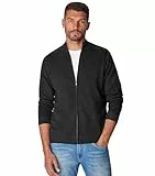 CASAMODA Strickjacke Uni Grauschwarz XL