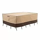 F&J Outdoors Gartenmöbel Abdeckung, Robust Schutzhülle für Garten Möbelsets Schnittsofas Wasserdicht Schneeschutz UV-beständige Plane Wetterfest im Sommer Winter,320x210x80cm