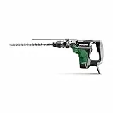 HiKOKI Bohr- und Meißelhammer SDS-Max - 1100 W, 7,1 J Schlagenergie, 40 mm Bohrdurchmesser, 2800/min Schlagrate - Vibrationsarm, ergonomischer Griff - Inkl. Koffer - Betonbohren und Abbrucharbeiten