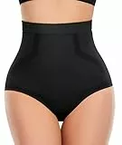 SIMIYA Shapewear Damen Bauchweg Unterhose Miederhose Damen Bauch Weg Hose Figurformende Shaping Unterwäsche Slip Stark Formend Body Shaper Slip(Schwarz,L)