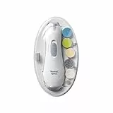 Tommee Tippee Elektrischer Baby-Nagelfeilen-Trimmer, Kleinkind-Nagelknipser mit LED-Licht und Sechs Feilenköpfen für Babys und Erwachsene