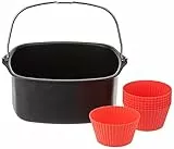 Philips HD9925/01 Back-Kit für Airfryer Turbostar mit 0,8kg Fassungsvolumen (Backform und 7 Silikon-Muffinförmchen)