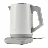 Ninja Wasserkocher Perfect Temperature, 1,7L, LED-Anzeige, Wasserkocher mit Schnellkoch-Funktion und verschiedenen Temperatureinstellungen, Weiß KT200EUWH
