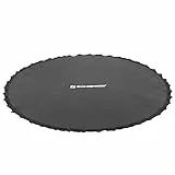 SONGMICS Sprungmatte Ø 324 cm, für rundes Trampolin Ø 366 cm, mit 72 V-Ringen für Feder 13,5-14 cm Länge, Ersatzzubehör, Schwarz STB12BK