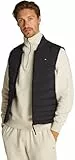 Tommy Hilfiger Herren Weste Mix Quilt Wasserabweisend, Schwarz (Black), S