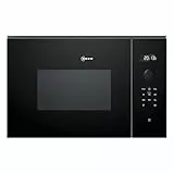 Neff N 50, HLAWD53K0, Einbau Mikrowelle, 59 x 38 cm, Easy Clean für schnelle Reinigung, LED Display, 1-Touch Buttons, Automatikprogramme, LED Innenbeleuchtung, 31,5 cm Drehteller, Schwarz