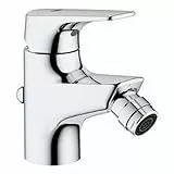 GROHE Start Flow - Einhand - Bidetarmatur (wassersaprend, schnelle Montage, mit Kugelgelenk, flexible Anschlussschläuche), chrom, 23770000