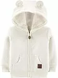 Simple Joys by Carter's Unisex Baby Hooded Sweater Jacket with Sherpa Lining Fleece-Jacke, Haferbeige, 24 Monate