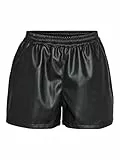 *Kopie*Vila Kurze Stoff Shorts Glitzer Hot Pants Pailletten Hose High Waist VISHINNA NMANDY PU HW Shorts WVN NOOS