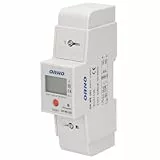 ORNO WE-503 1-phasig Strommesser Verbrauchsmessgerät 80A Impulsausgang RESET-Taste 2 DIN TH-35mm Module
