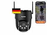 Lupus Electronics LE213 Alarmkamera mit KI-Objektverfolgung, WiFi 6, Täteransprache, Flutlicht, Sirene, Keine Cloud - Keine Datenkrake, dt. Hersteller, inkl. APPs und Win/Mac Software, (Schwarz)