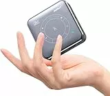 QIAOLET Mini Beamer, LED DLP Beamer Klein mit akku, 1080P Unterstützung, WiFi 6 und Bluetooth5.0, Tragbarer Projektor mit Stativ für Outdoor (Touchbedienbar)