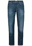 camel active Herren Regular Fit Houston Stretch Jeanshose Dunkelblau, menswear-34/32