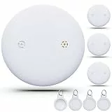 WAFTING Bluetooth Tracker Tag für Android (NUR Android), Schlüsselfinder Kompatibel mit Google Find My, Koffertracker Tags für Schlüssel/Gepäck/Koffer, 4er-Pack