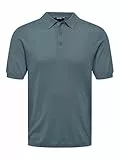 Only & Sons Herren Onswyler Life Reg 14 Knit Noos Poloshirt, Stormy Weather, XXL EU