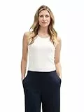 TOM TAILOR Damen 1046413 Top, 10315-Whisper White, S